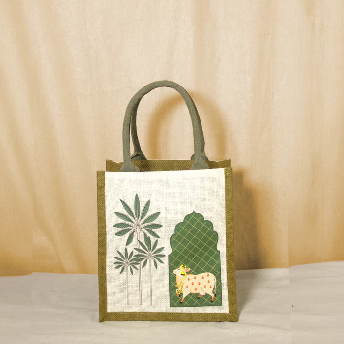 pichwai Tree Jute Bag